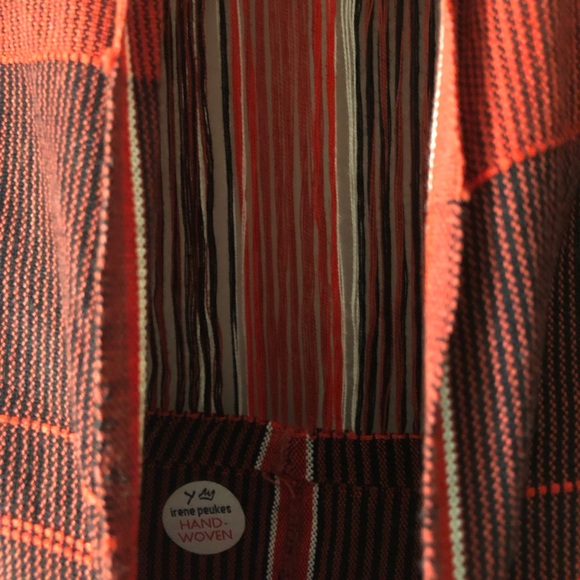 NEW Irene Peukes PLA Handwoven Guata Va Vest D2 V-Neck Open Weave Back Dress XS - Picture 10 of 13